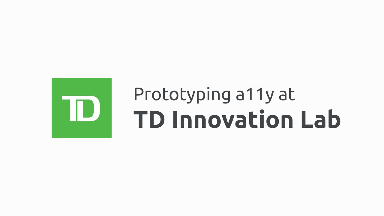 TD Innovation Lab internship